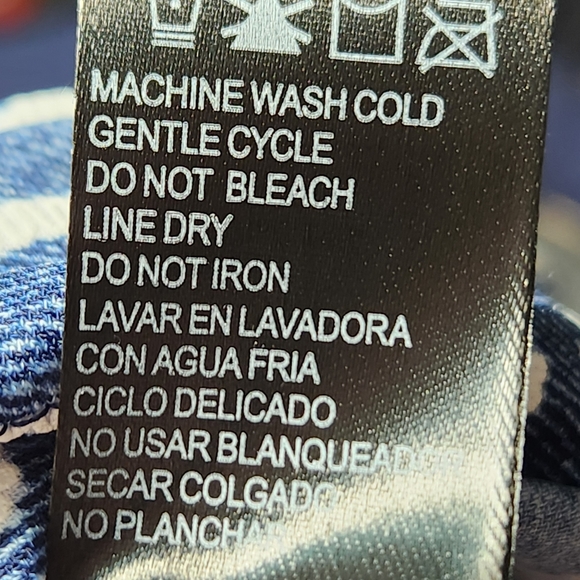 Perceptions Petite Blue & White Textured Pattern Sleeveless Dress Size PXL - Picture 8 of 8